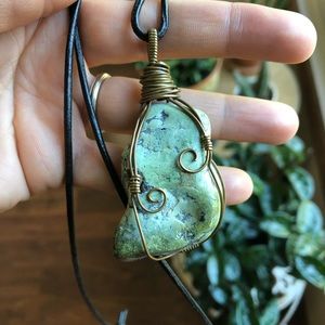 Authentic turquoise pendant necklace